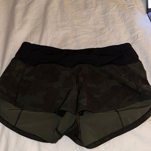 camo lulu shorts